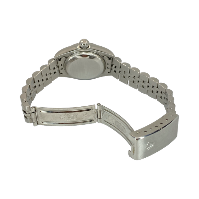 Rolex Lady Datejust 18K White Gold and Steel 26mm Factory Rhodium Diamond Dial Jubilee Bracelet 79174