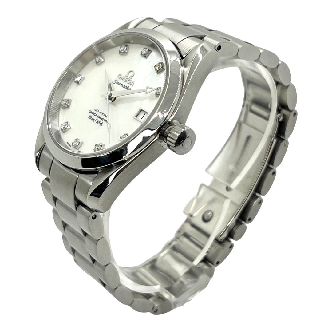 Omega Seamaster Co-Axial Aqua Terra Mother-of-Pearl Diamond Dial 2504.75.00