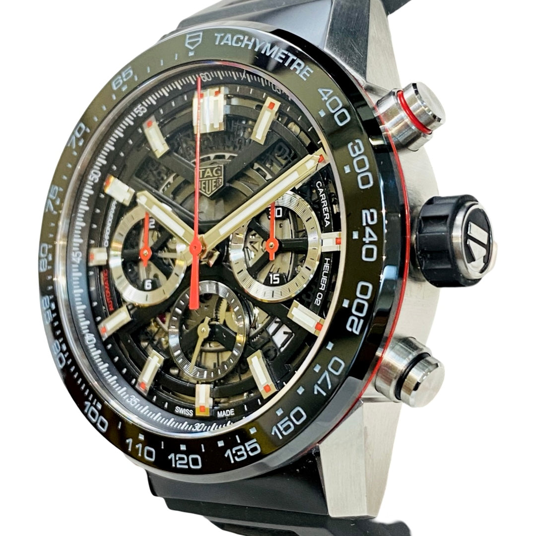 TAG Heuer Carrera Automatic 45mm Skeleton Dial Steel and Ceramic CBG2A10.FT6168