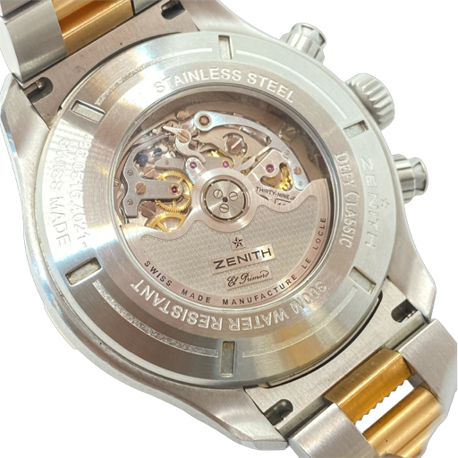 Zenith Defy Classic Open El Primero 18K Rose Gold/ Steel White Dial 86.0526.4021/01.M527