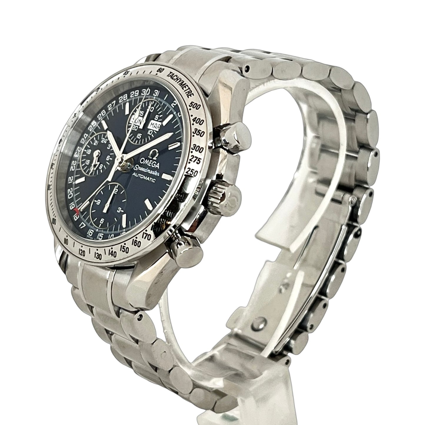 Omega Speedmaster Day-Date Automatic Chronograph 39mm Blue Dial 3523.80.00