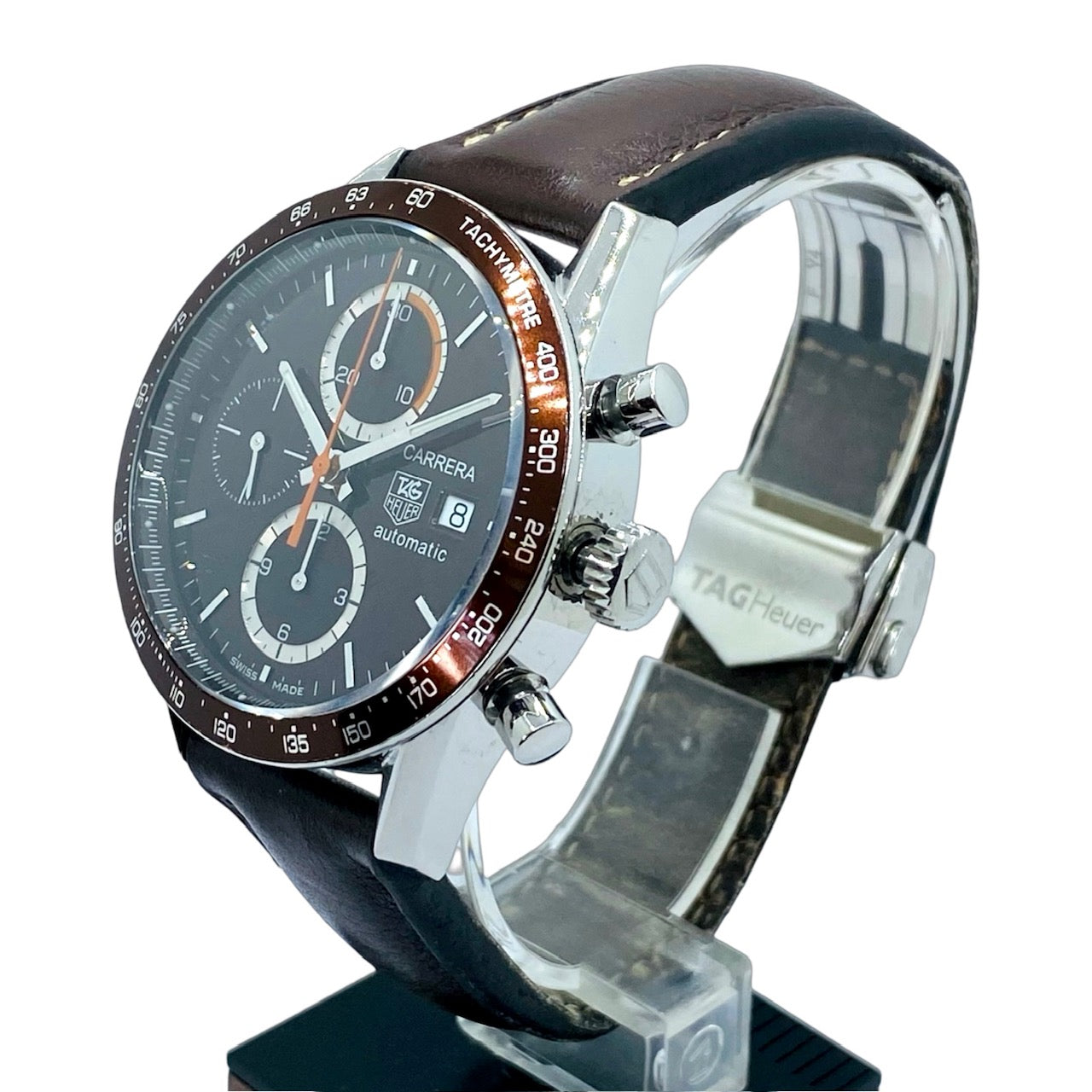 TAG Heuer Carrera Automatic Chronograph Brown Dial and Bezel CV2013.FC6234