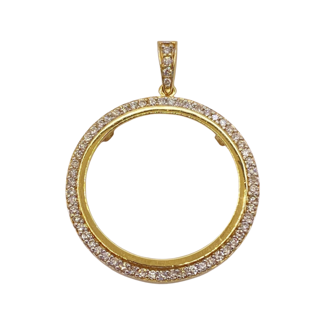 Estate Jewelry 14K Yellow Gold Bezel Pendant