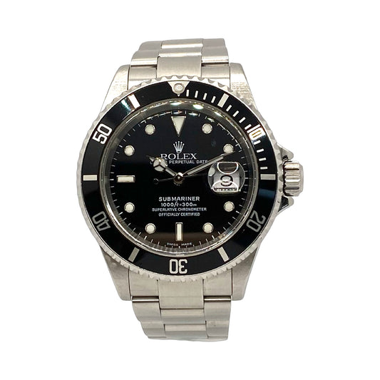 Rolex Submariner Date Black Dial 16610 C.2004