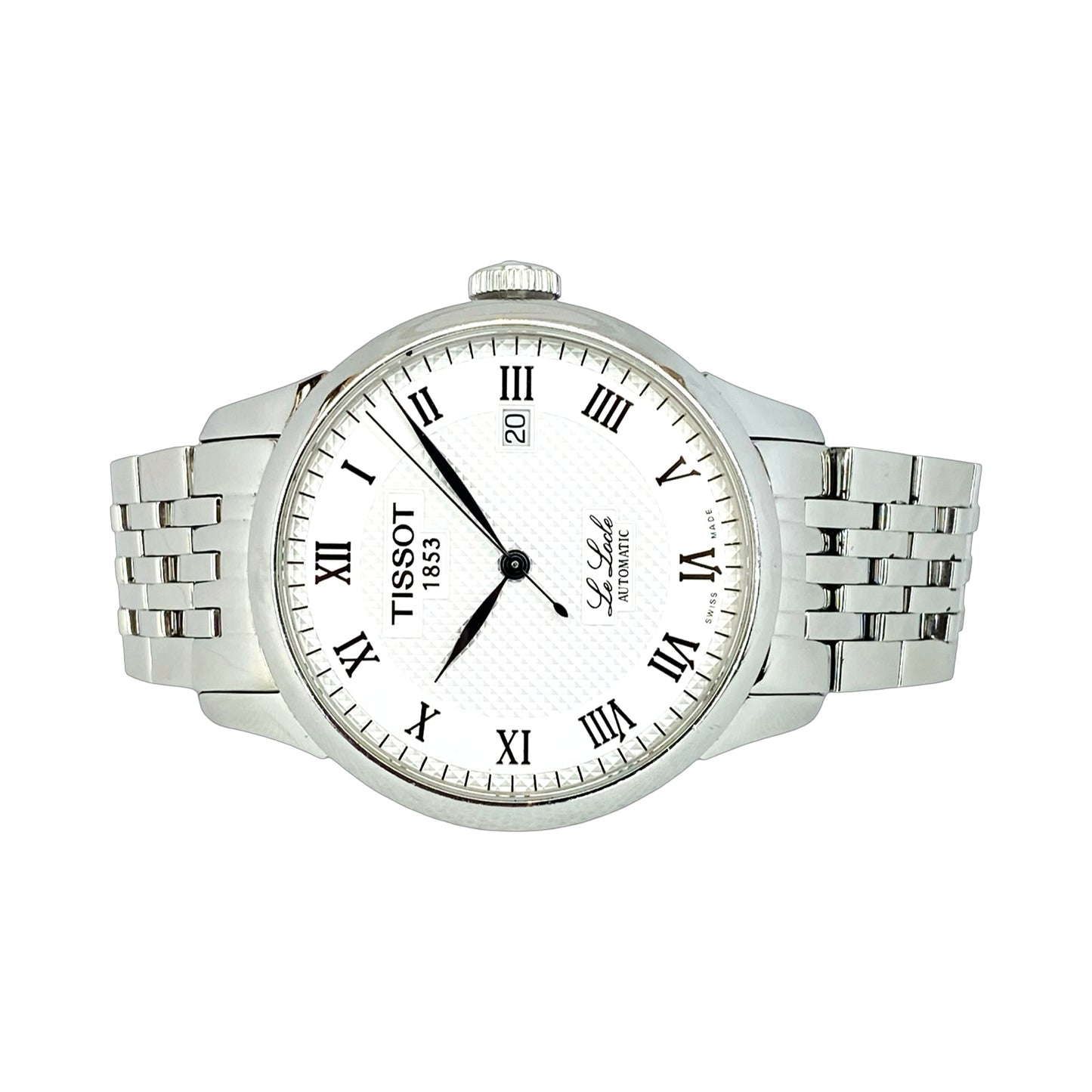 Tissot T-Classic Le Locle Automatic 39mm Silver Dial Stainless Steel Bracelet T41.1.483.33