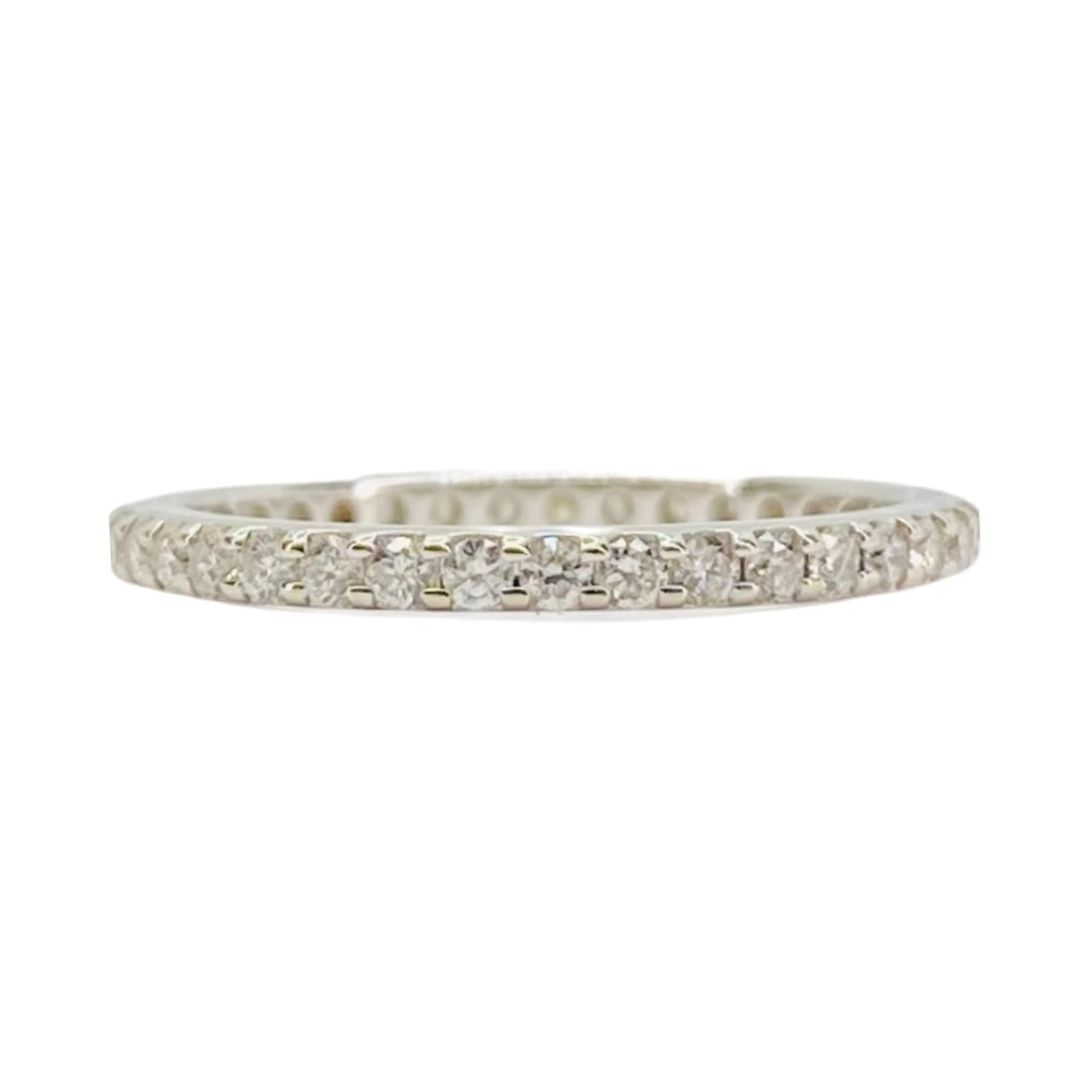 14K White Gold Eternity Diamond Ring