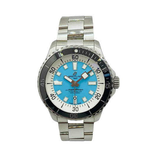 Breitling Superocean 44 Automatic Blue Dial on Steel Bracelet A17376211L2A1