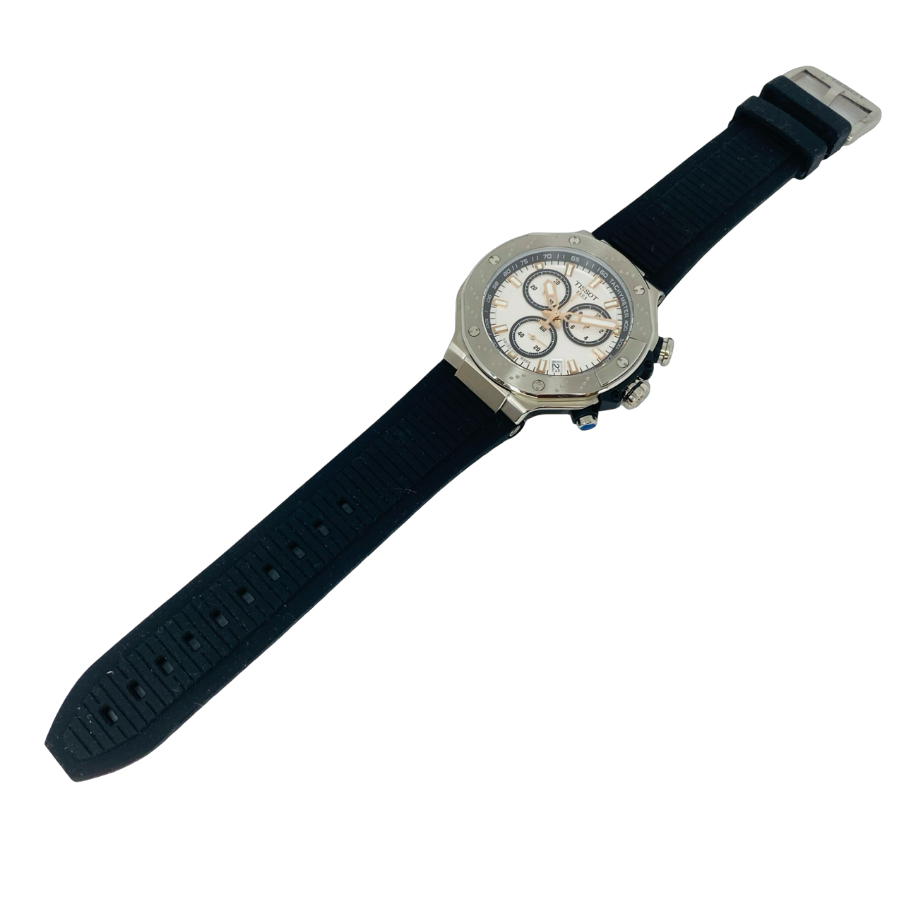 Tissot T-Race Chronograph White Dial Black Strap T141.417.17.011.00