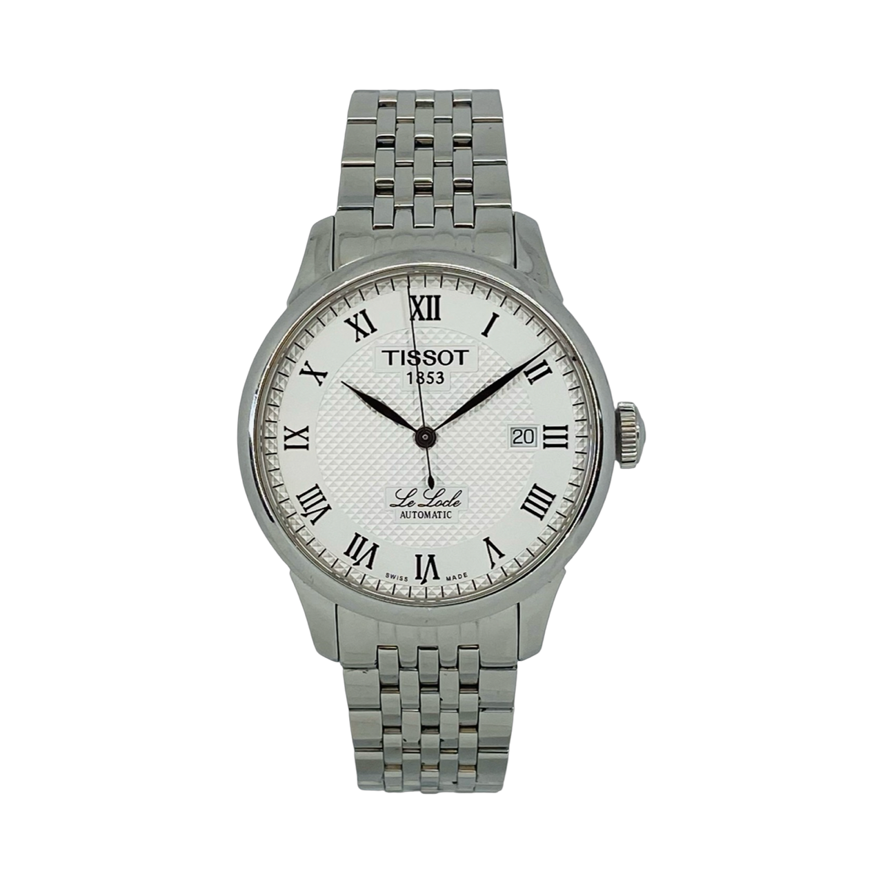 Tissot T-Classic Le Locle Automatic 39mm Silver Dial Stainless Steel Bracelet T41.1.483.33