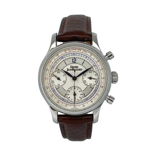 Daniel JeanRichard Bressel Telemetre Automatic Chronograph White Dial 25042