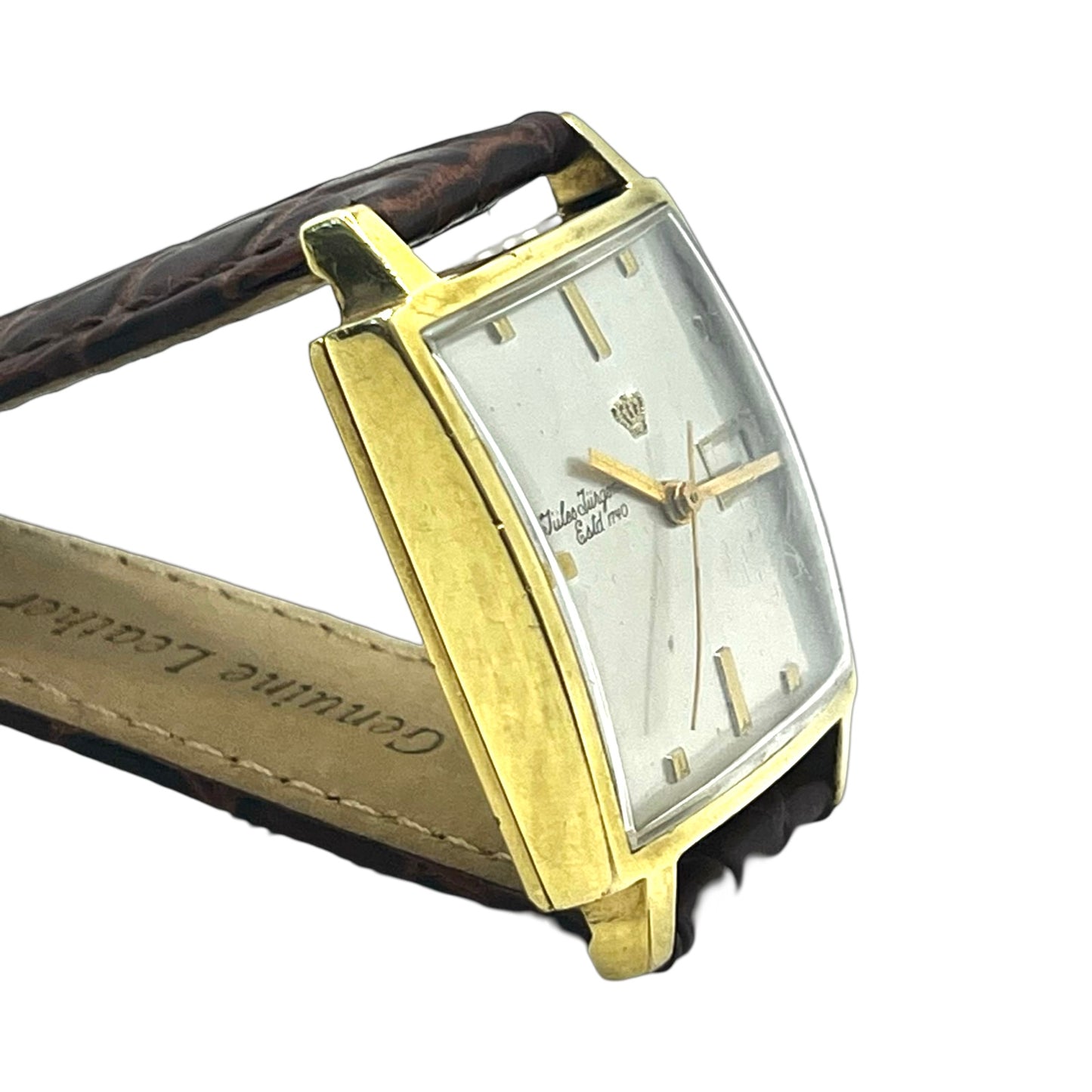 Jules Jurgensen Jurgentron Automatic Goldfilled Brown Leather Strap
