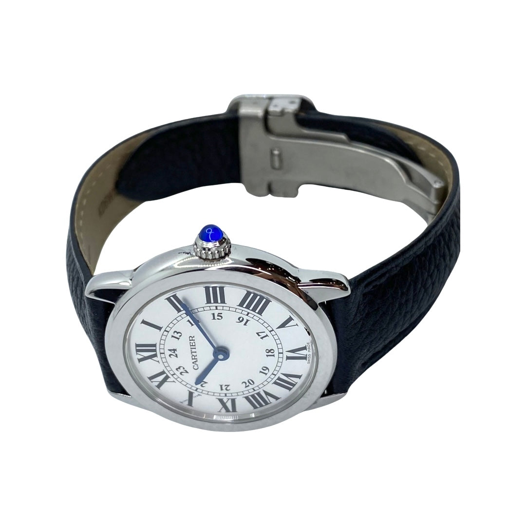 Cartier Ronde Solo Womens Quartz White Dial Watch 3601/ W6700155