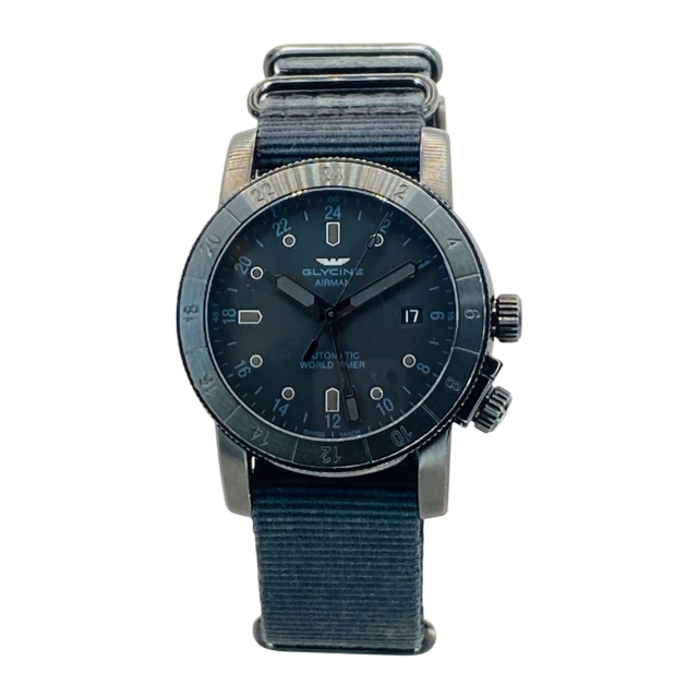 Glycine Airman Contemporary 42 GMT Automatic Black GL0070
