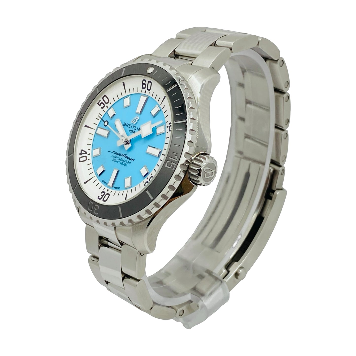 Breitling Superocean 44 Automatic Blue Dial on Steel Bracelet A17376211L2A1