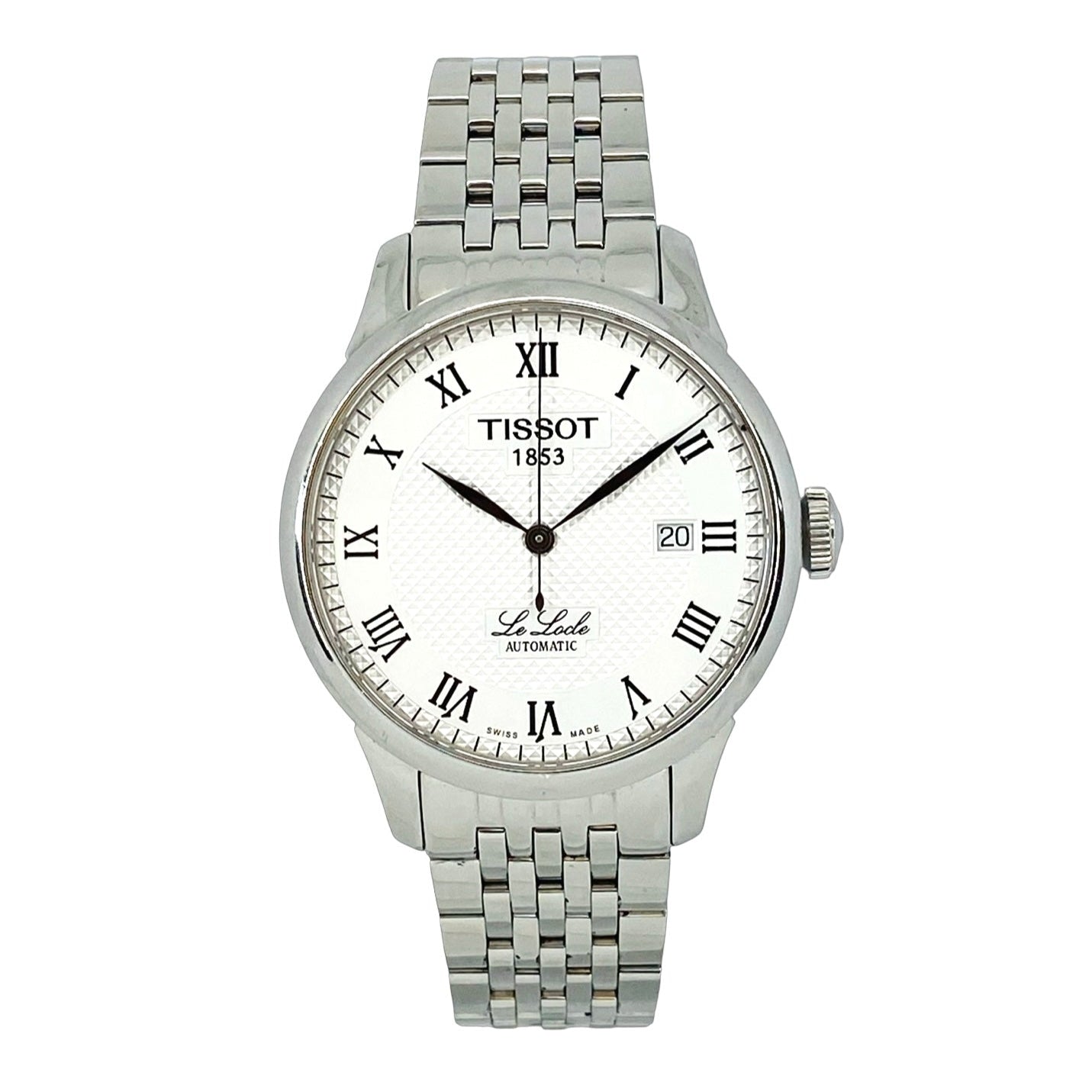 Tissot T-Classic Le Locle Automatic 39mm Silver Dial Stainless Steel Bracelet T41.1.483.33