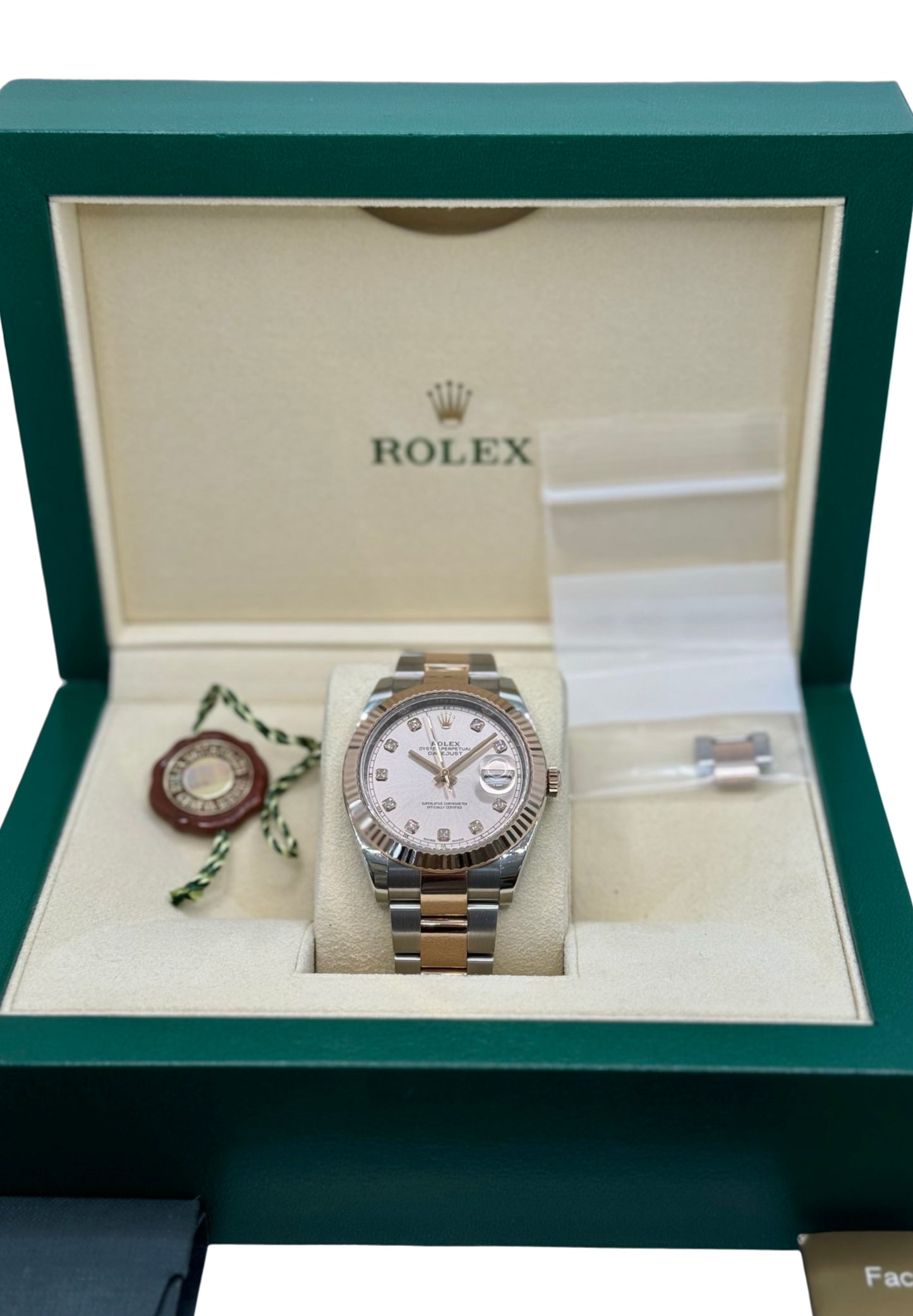 Rolex Datejust 41 Sundust Diamond Dial Everose and Oystersteel 126331