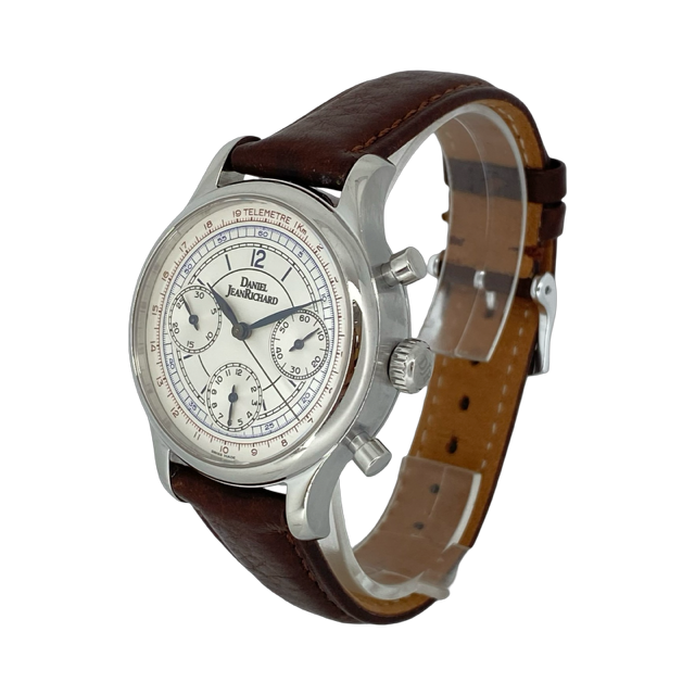 Daniel JeanRichard Bressel Telemetre Automatic Chronograph White Dial 25042
