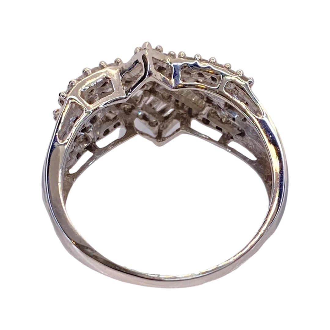 10K White Gold 1.00CT Diamond Ring