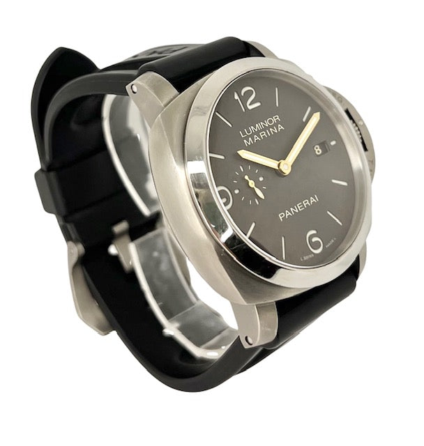 Panerai Luminor Marina 1950 3-Day Rubber/Titanium Black Dial PAM00351