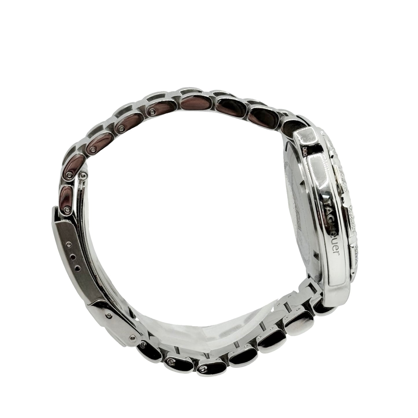 TAG Heuer Formula 1 Quartz White Dial Diamond Bezel Steel Bracelet WAC1215.BA0852