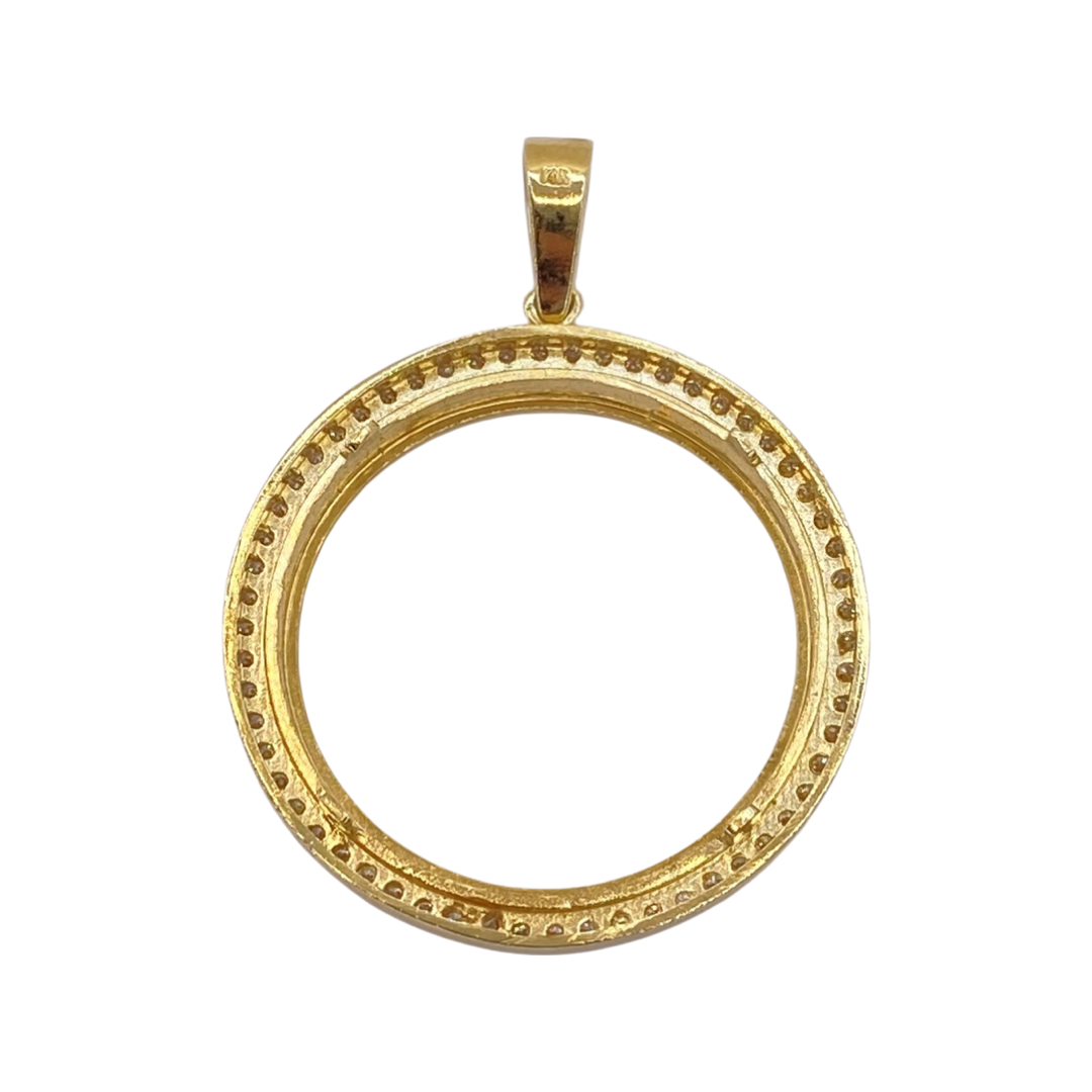 Estate Jewelry 14K Yellow Gold Bezel Pendant