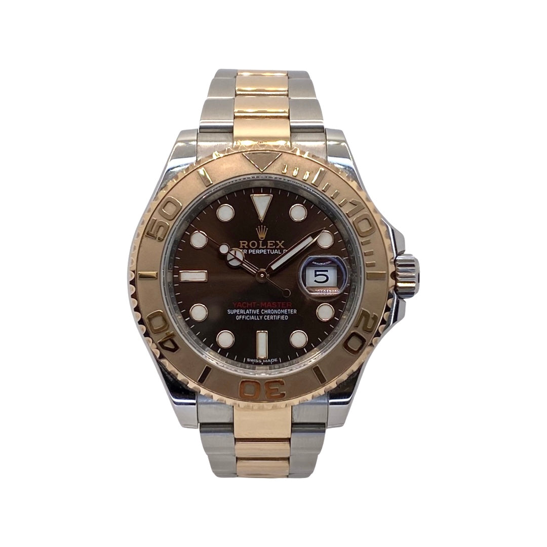 Rolex Yacht-Master 40 18K Everose Gold and Oystersteel Chocolate Dial 116621