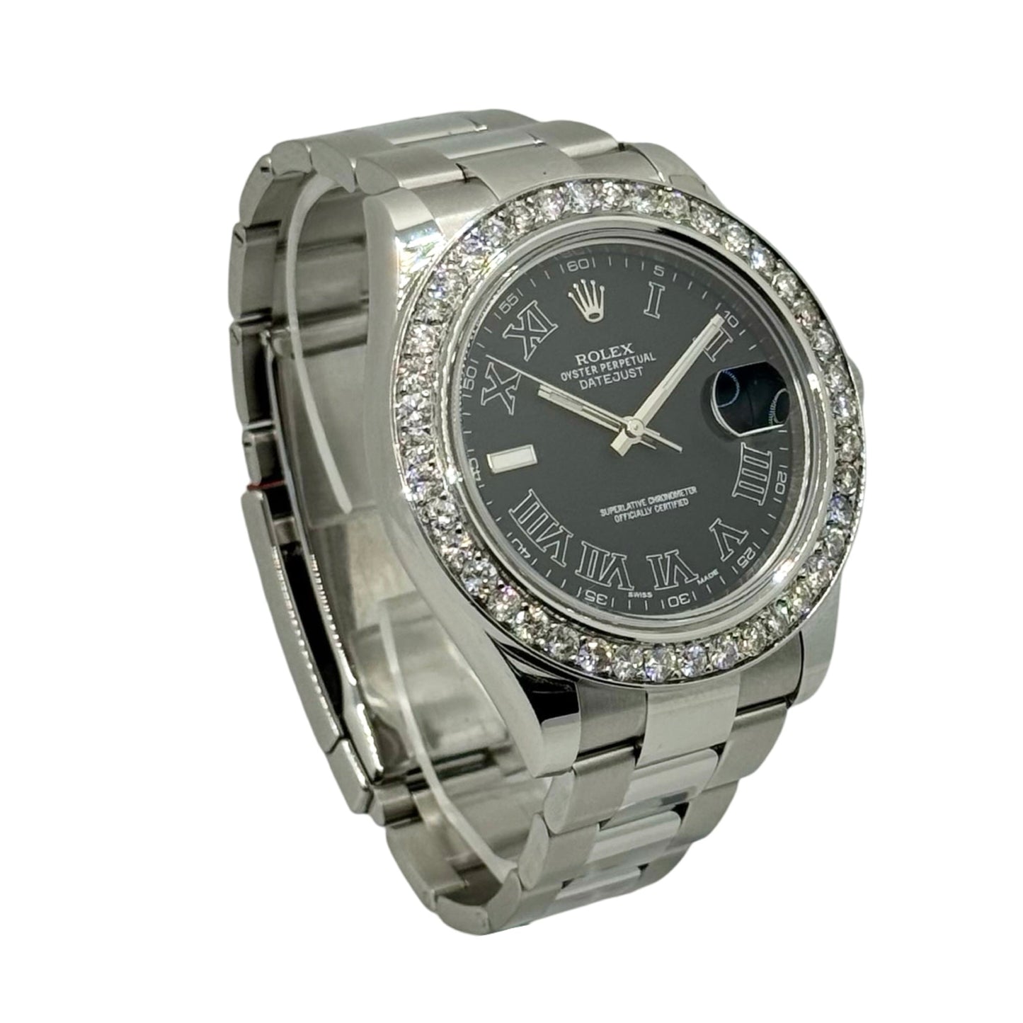 Rolex Datejust II 41mm Dark Grey Dial Oystersteel Bracelet 116300
