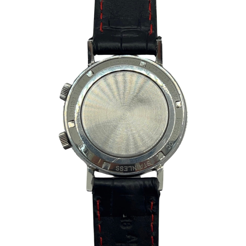 Vulcain Cricket Alarm Anti Magnetic Incabloc Stainless Steel 34mm