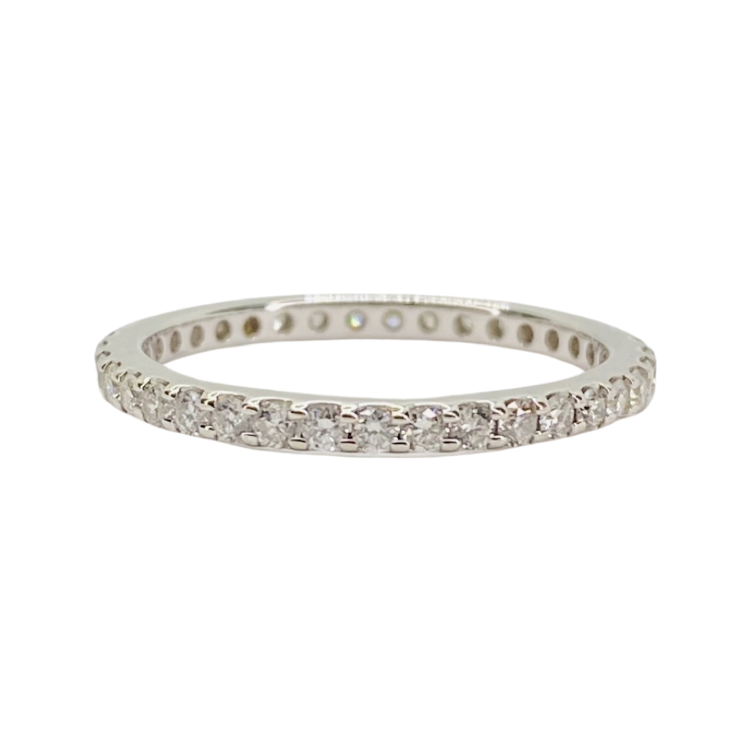 14K White Gold Eternity Diamond Ring