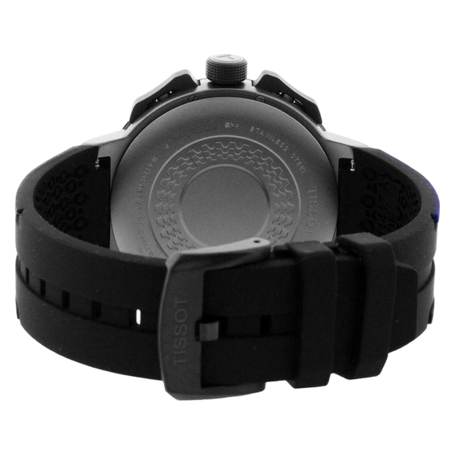 Tissot T-Race Cycling Quartz Chronograph Black/Blue Silicone Strap T111.417.37.441.06