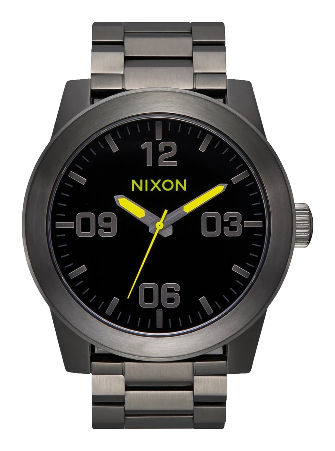 NIXON Corporal SS  Black Gunmetal / Lime A346-5002-00