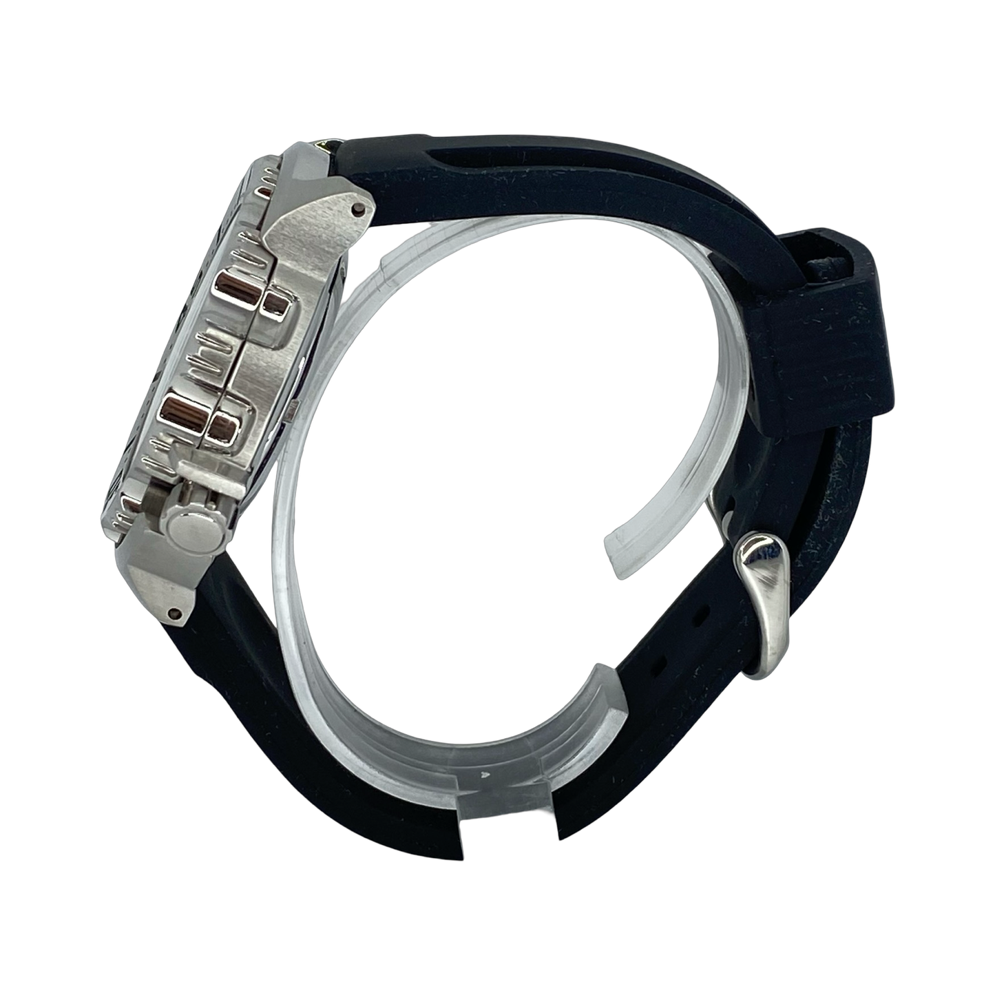 Seiko Black Monster Scuba Diver 43mm Automatic Black Dial Silicon Strap SKX779 Pre-owned