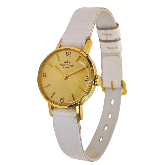 Jaeger LeCoultre Womens 18K Yellow Gold Manual Wind Watch