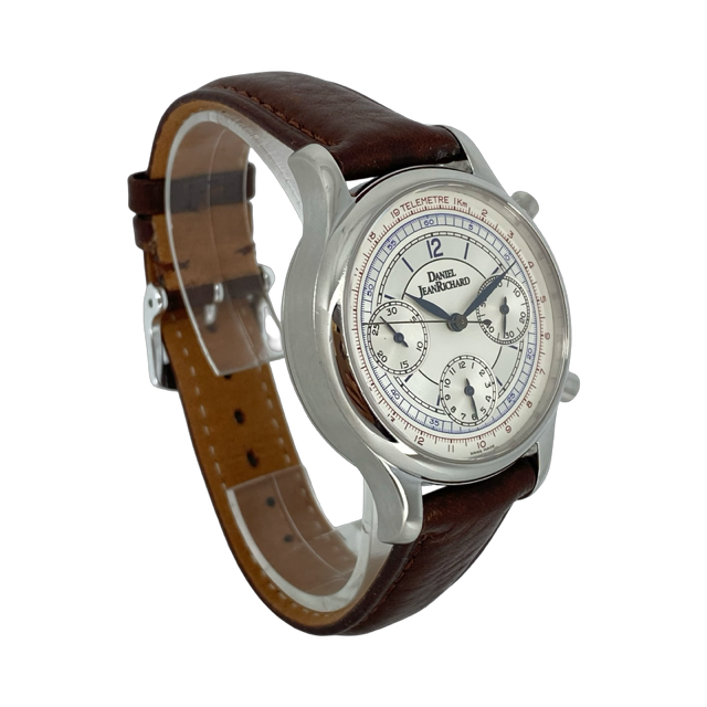Daniel JeanRichard Bressel Telemetre Automatic Chronograph White Dial 25042