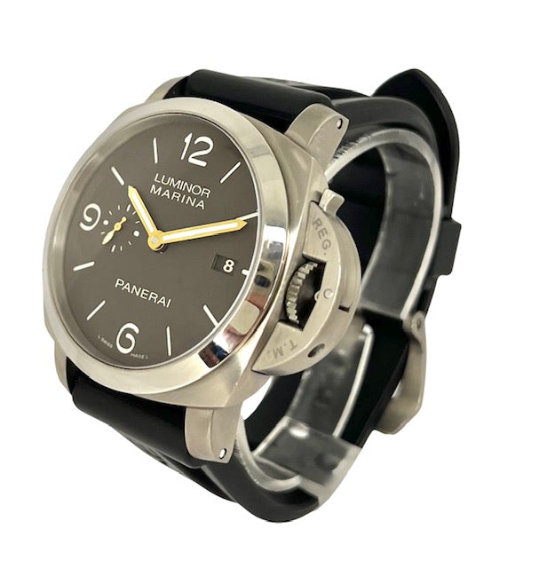 Panerai Luminor Marina 1950 3-Day Rubber/Titanium Black Dial PAM00351