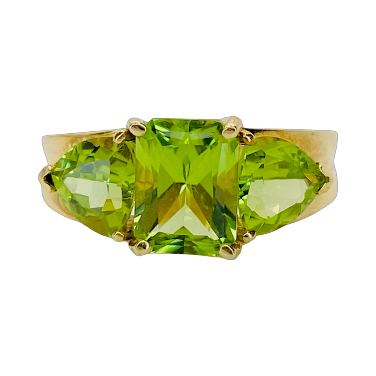 Estate Jewelry 10K Yellow Gold Peridot Ring