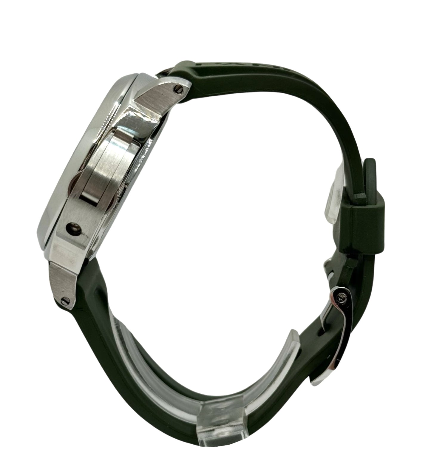 Panerai Luminor Base Logo Black Dial Green Rubber Strap PAM00000