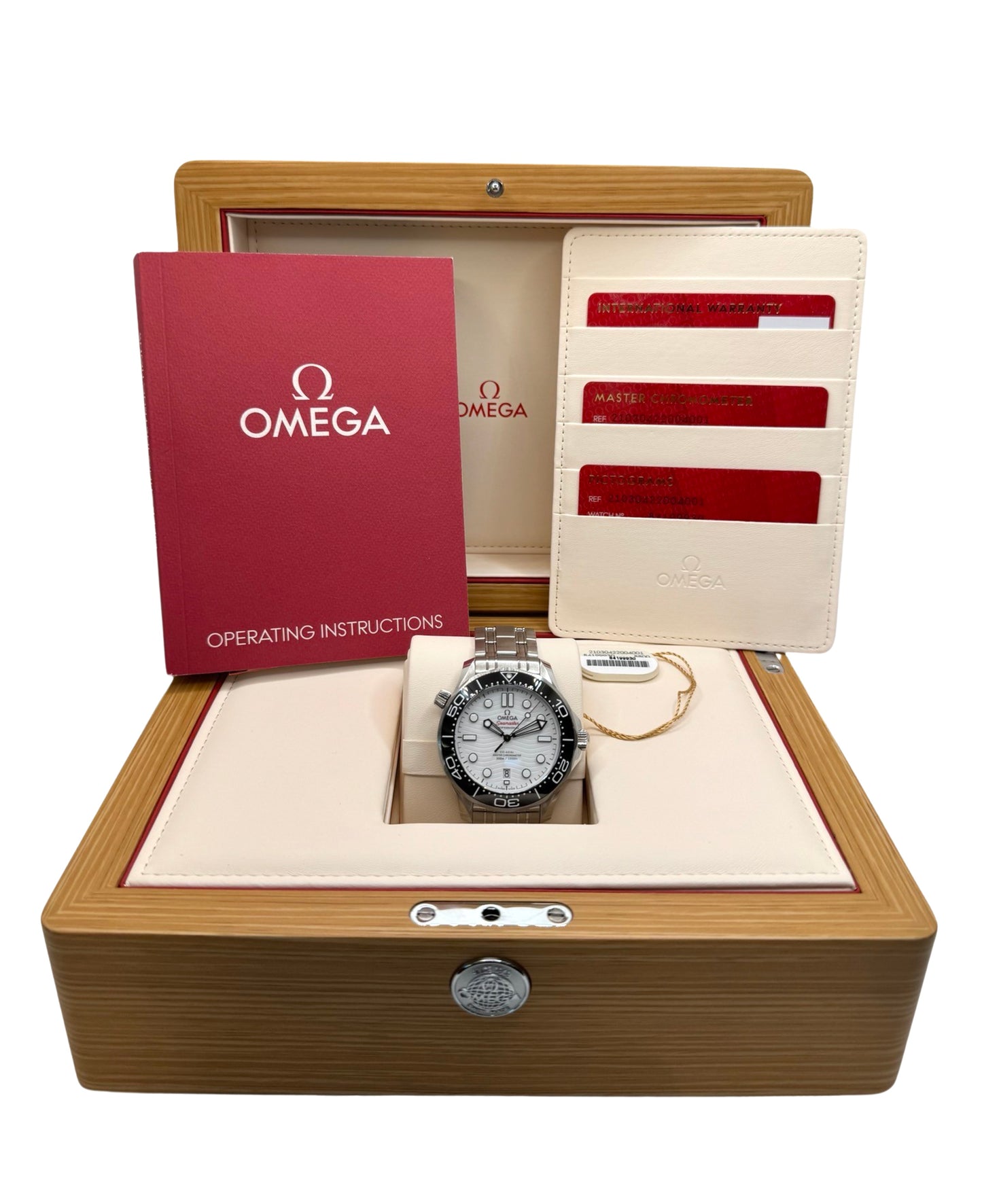 Omega Seamaster 300M Co-Axial White Dial Black Bezel