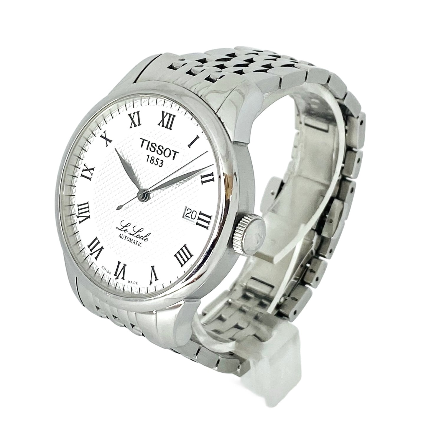 Tissot T-Classic Le Locle Automatic 39mm Silver Dial Stainless Steel Bracelet T41.1.483.33