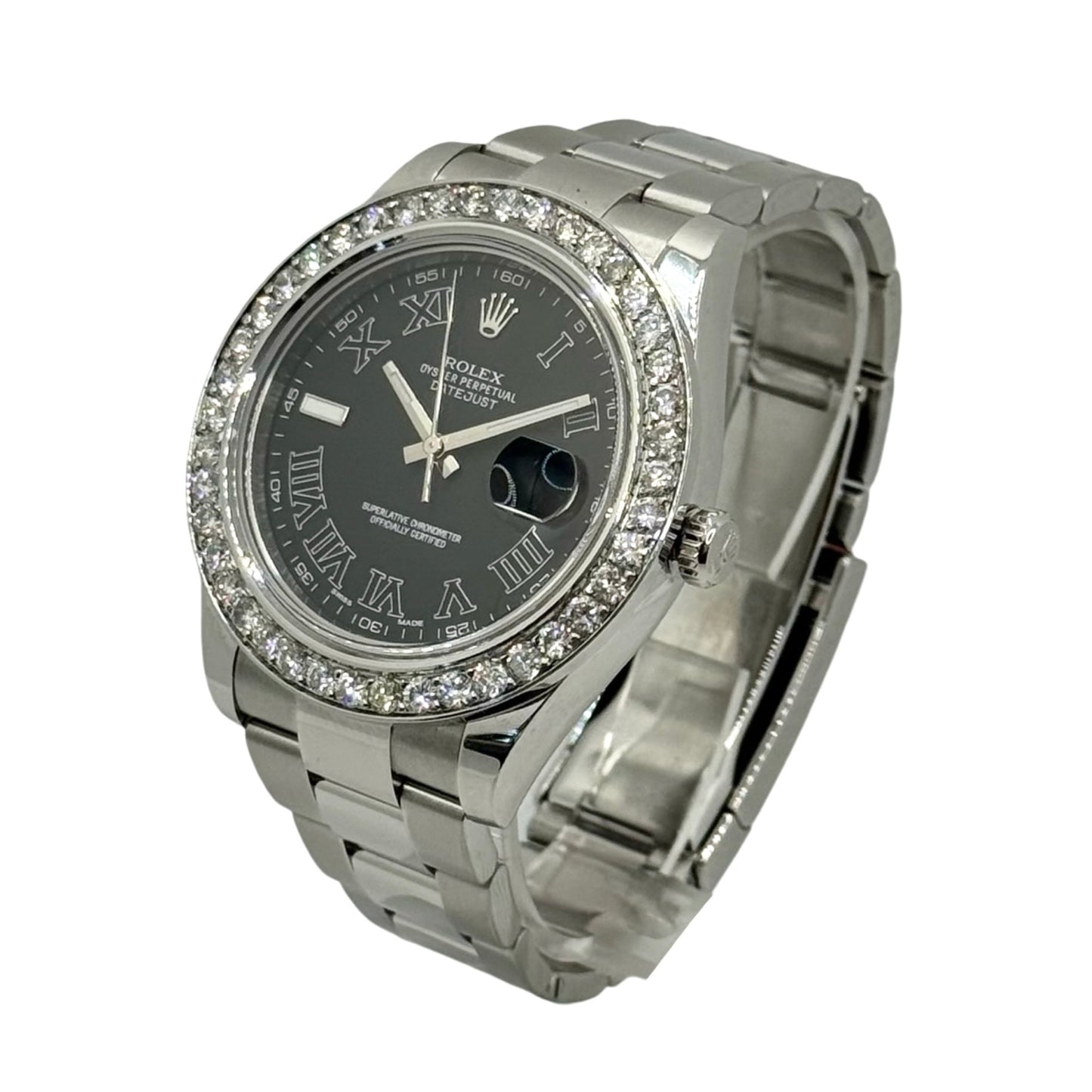 Rolex Datejust II 41mm Dark Grey Dial Oystersteel Bracelet 116300