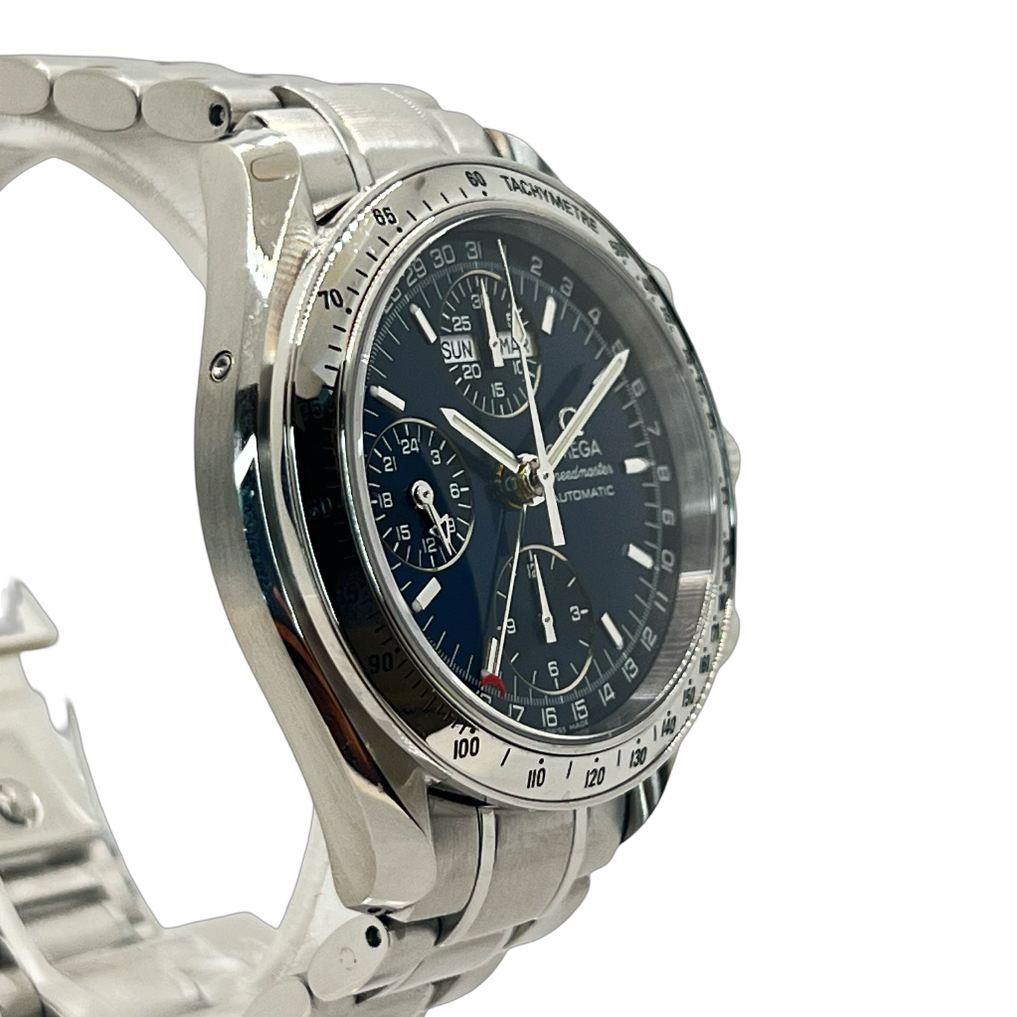Omega Speedmaster Day-Date Automatic Chronograph 39mm Blue Dial 3523.80.00