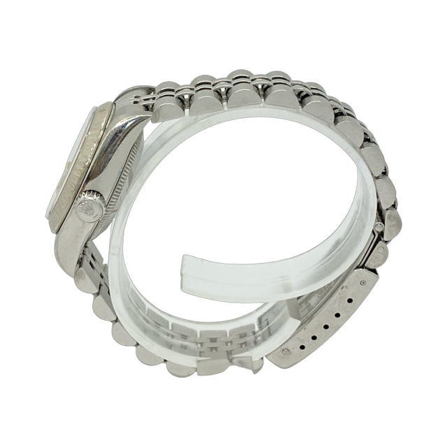 Rolex Lady Datejust 18K White Gold and Steel 26mm Factory Rhodium Diamond Dial Jubilee Bracelet 79174