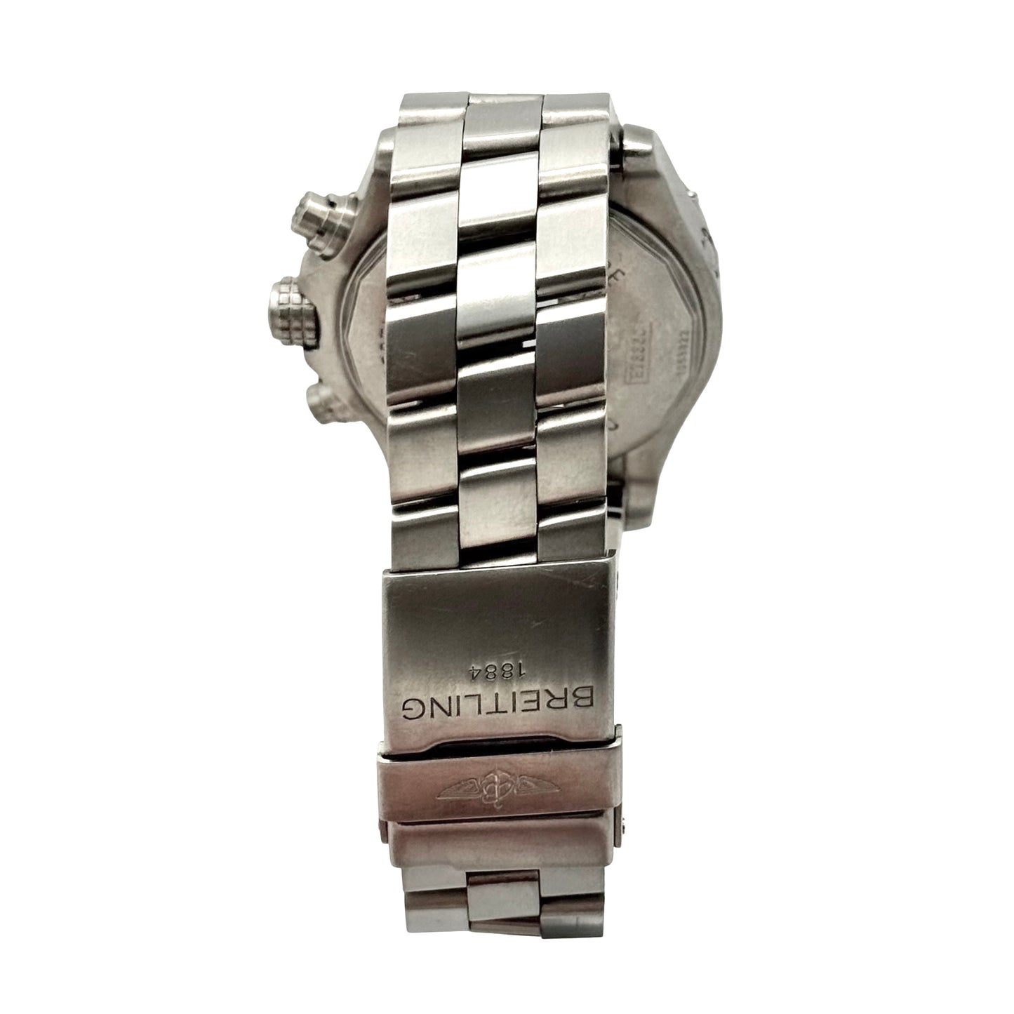 Breitling Chrono Avenger M1 Quartz 44mm Yellow Dial Steel Bracelet E73360