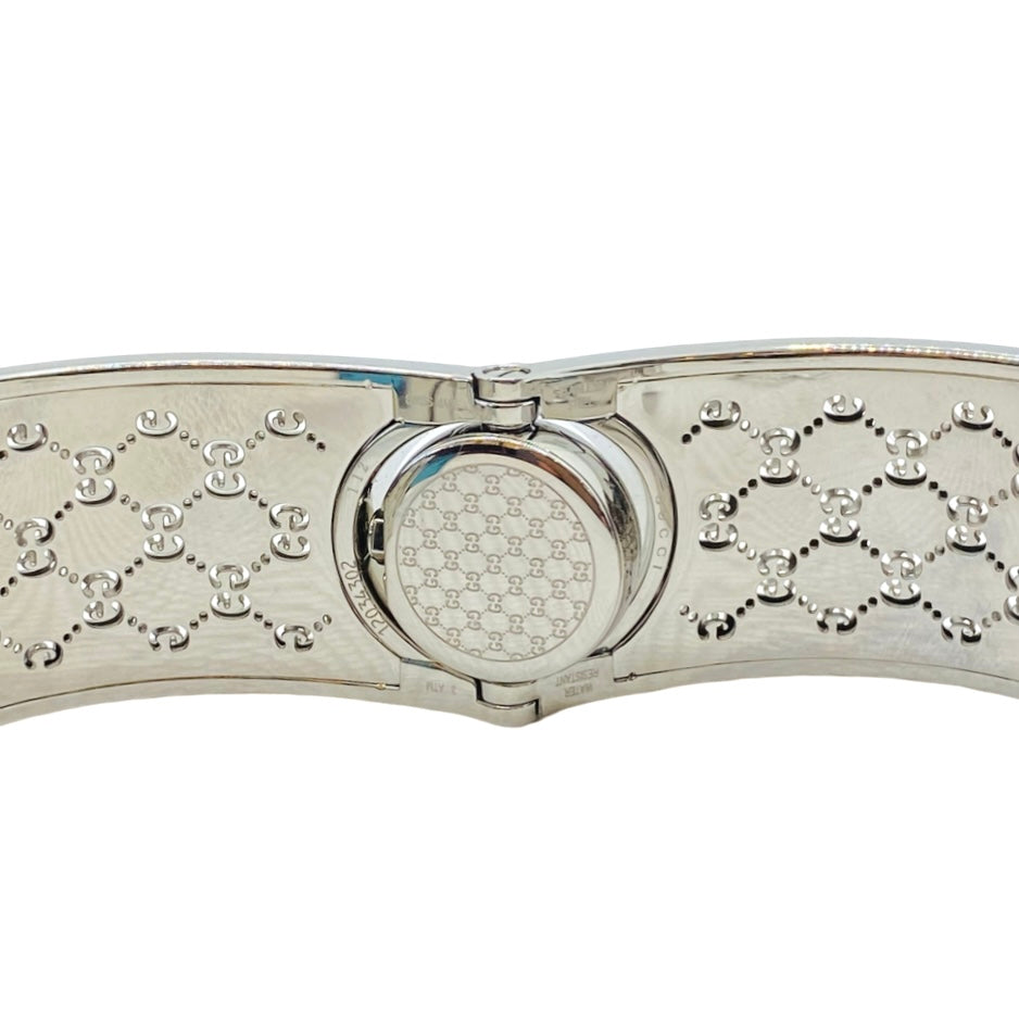 Gucci Twirl Bangle 112L Small Mother-of-Pearl Dial YA112510
