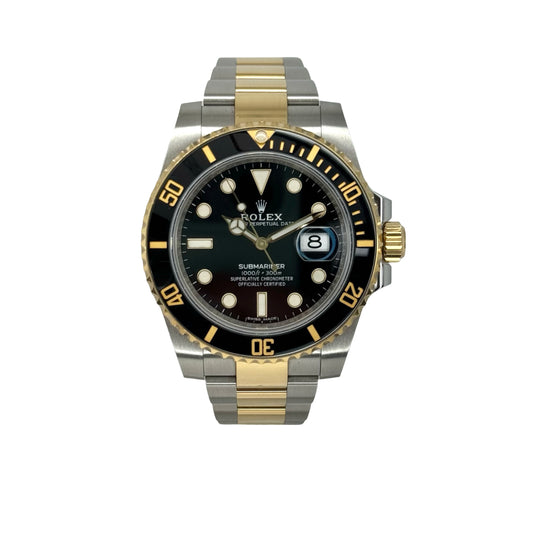 Rolex Submariner Date 18K Yellow Gold and Oystersteel Black Dial 116613LN