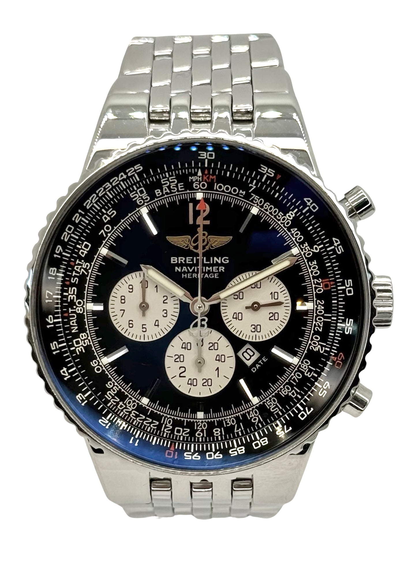 Breitling Navitimer Heritage Black Dial Chronograph A35350
