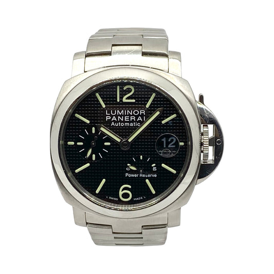Panerai Luminor Automatic Power Reserve PAM00241 40mm Stainless Steel Black "Clous de Paris" Dial