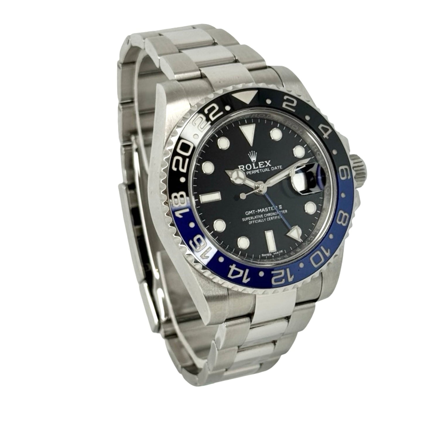 Rolex Oyster Perpetual GMT-Master II Batman Oystersteel Black Dial Oyster Bracelet 116710BLNR