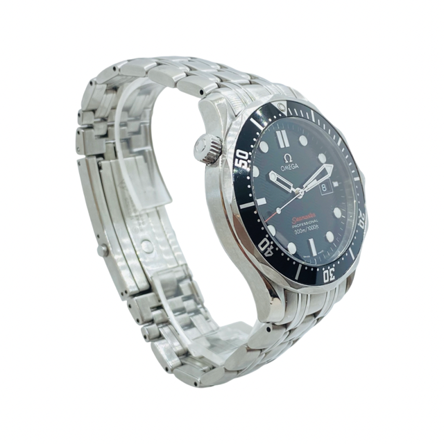 Omega Seamaster 300 Quartz 41mm Black Dial Steel Mens Watch 212.30.41.61.01.001