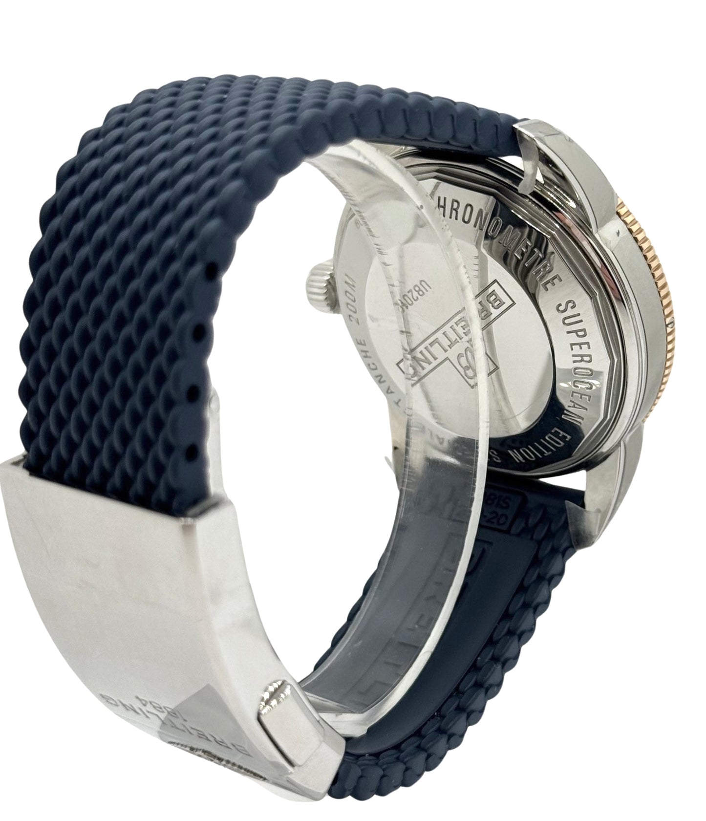 Breitling Superocean Heritage B20 Automatic 42 Stainless Steel and 18K Red Gold Bezel Blue Dial